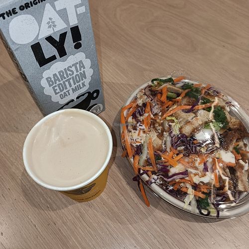 (they do actually have plant milk but yeah) at Soul Origin  in Melbourne