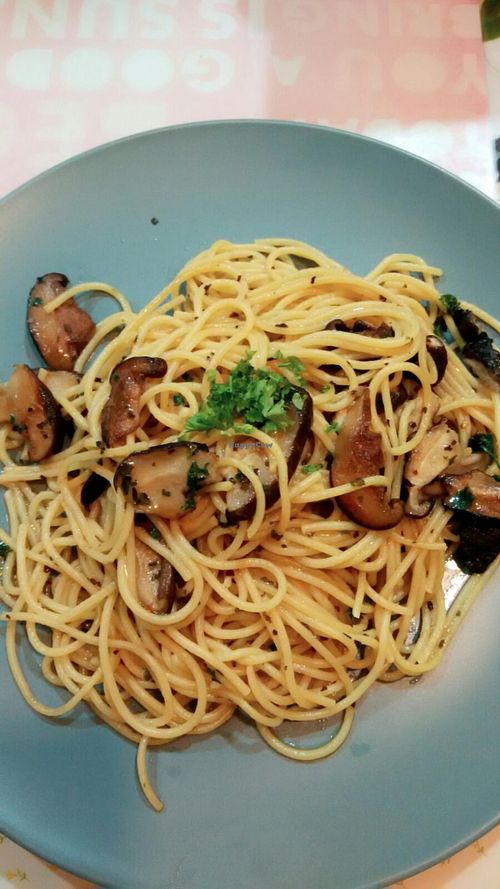 Aglio Olio at Veggie Cottage in Central Singapore