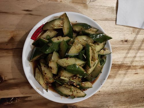 Cucumber salad (A13) at Chin Burger 秦堡 in Cologne