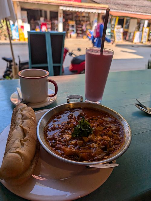 Shakshuka at Mama Tia's in Nong Khiaw