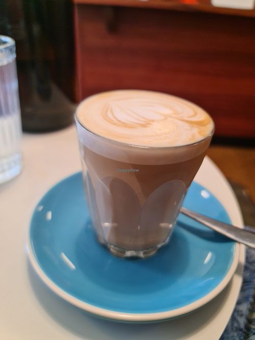 Almond latte at Pickles Milk Bar in Carlton North