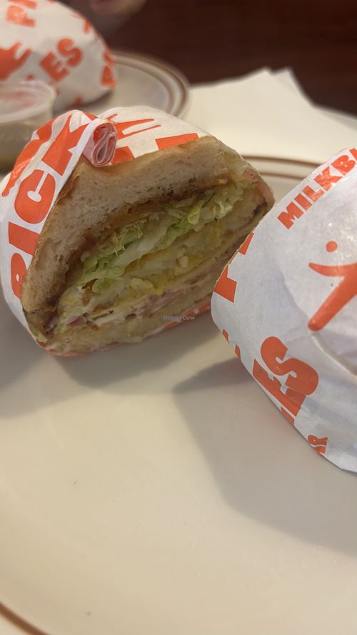 The yolked! Highly recommend. It’s my favourite sandwich there, for today at least! #Veganuary at Pickles Milk Bar in Carlton North