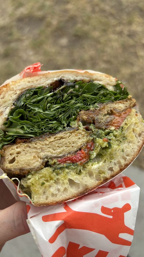 Donatella special. Delicious. I loved the fried “chicken” and the flavours.  at Pickles Milk Bar in Carlton North