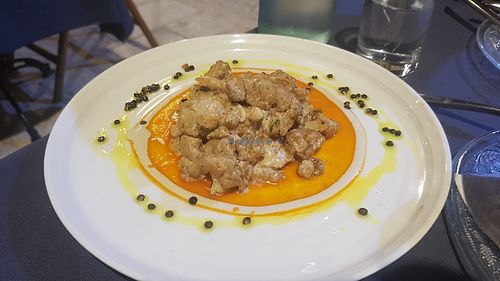 Cauliflower with Tahini dressing at Eucalyptus in Jerusalem