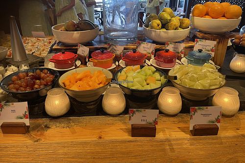 Fresh fruits  at Conrad Hotel in Bora Bora