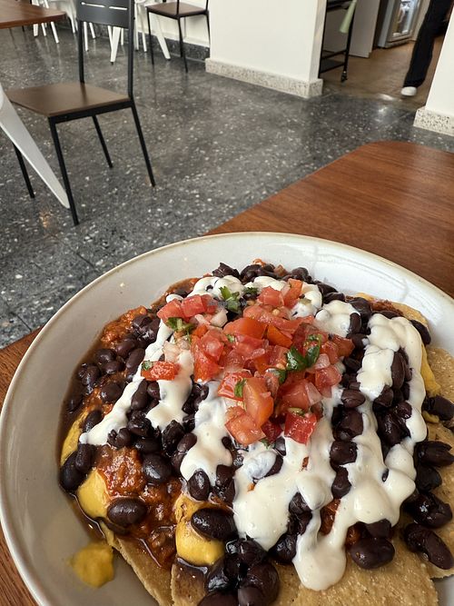 Nachos  at Café Vegetal - Coyoacán in Mexico City
