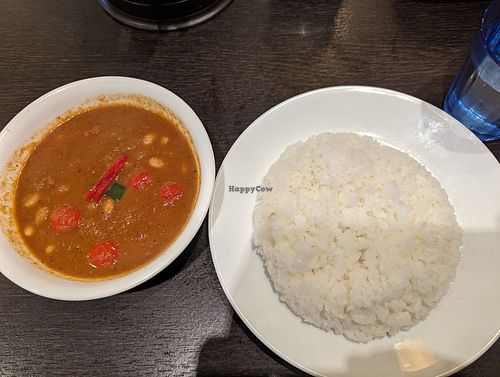 Soybean, Chickpea, and Tomato Curry at Curry Kusamakura in Tokyo
