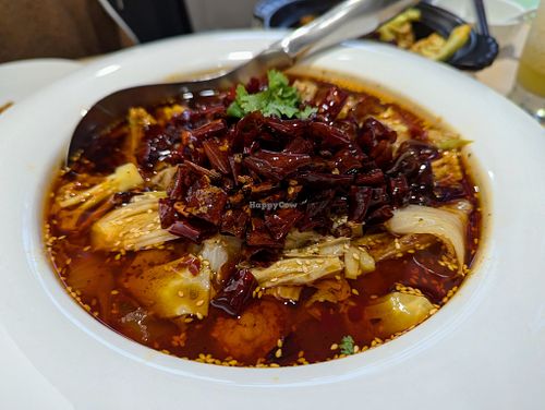 Spicy Mixed Vegetable "Soup" at Veggienius in Taipei