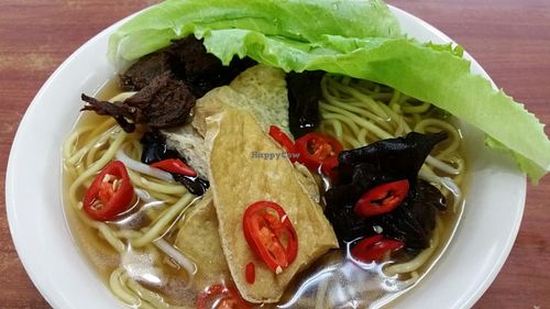 bak kut teh noodle  at Pu Ti Vegetarian in West Singapore