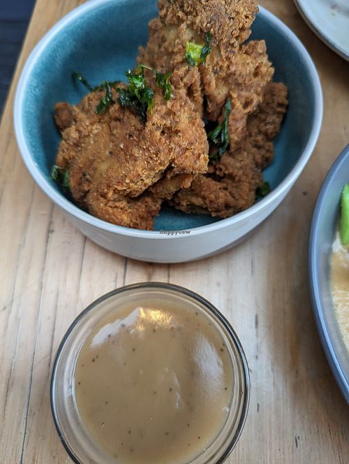 Manok (vegan chicken) at Luntian in Auckland