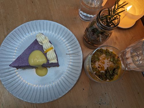 Ube cheesecake and sago at Luntian in Auckland