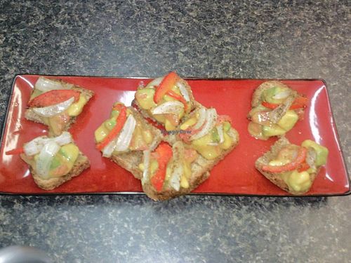 Delicious avo islands  at iConnect Cafe in Dania Beach