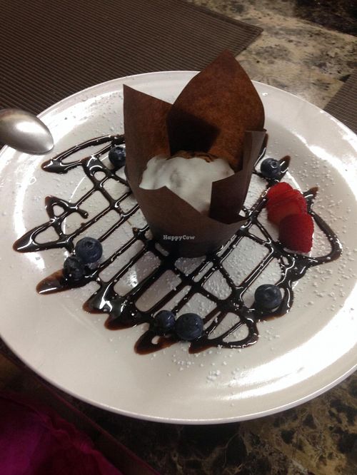 Spiced cupcake  at iConnect Cafe in Dania Beach