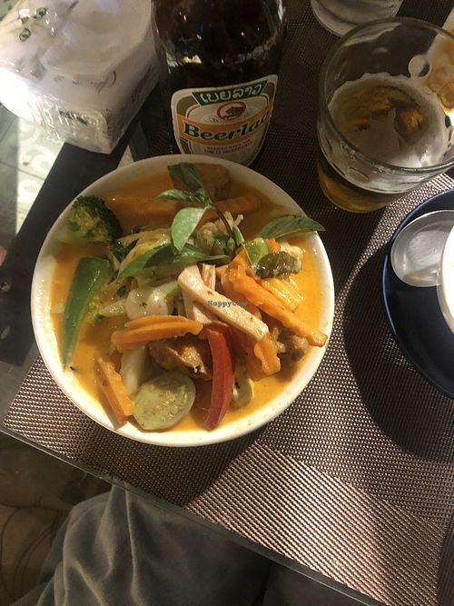 red curry  at Happy Mango in Vang Vieng