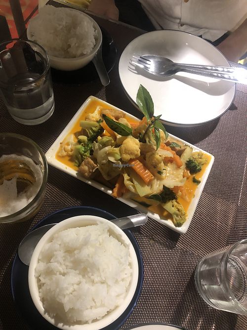 panang  at Happy Mango in Vang Vieng