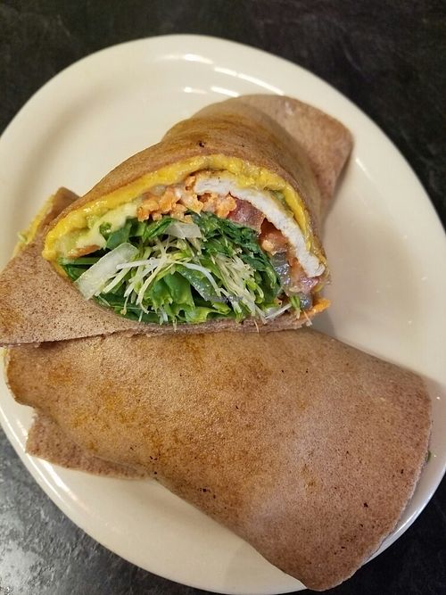 Great Tofu Wrap at Portia's Cafe in Columbus