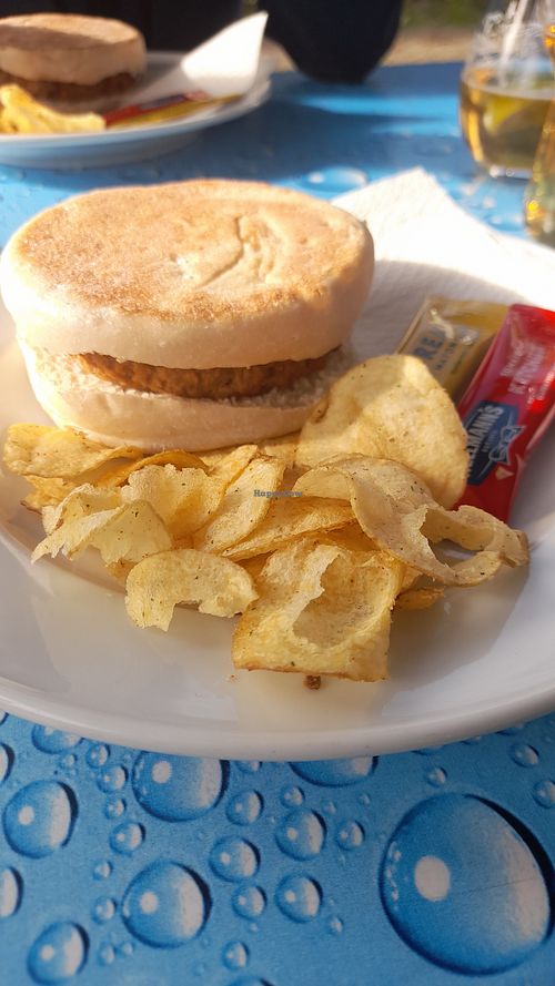 Bread and burguer. Too dry. at Doispontozero Bar in Coimbra