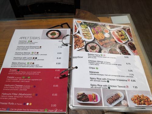 Menu at Lina's Grill in West London