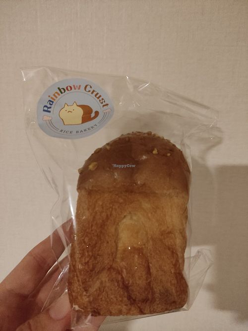 Coconut cheese bread at Rainbow Crust in Busan