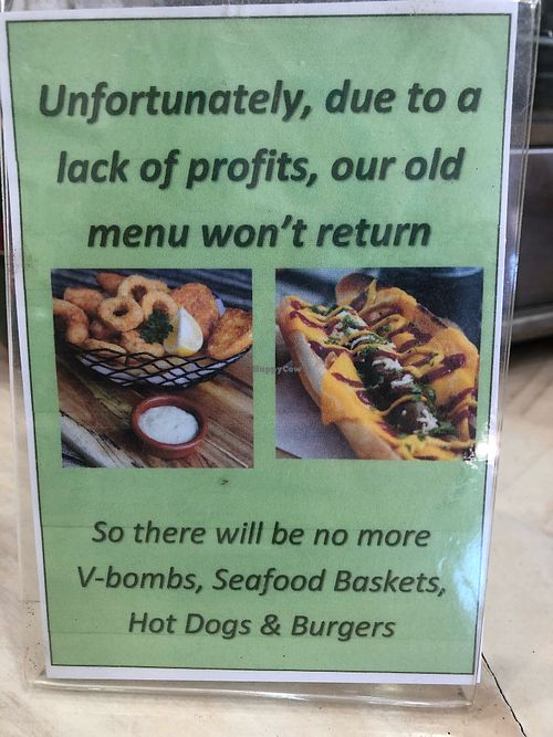 No more hot food!  at Everything Vegan in Goodwood