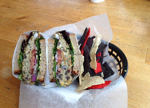 veggie burger at The Green Bean in New Bedford