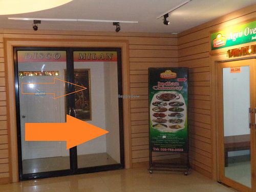 Take door to right. at Indian Chimney in Pattaya