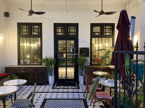 Outside at Kunthaville in Central Singapore