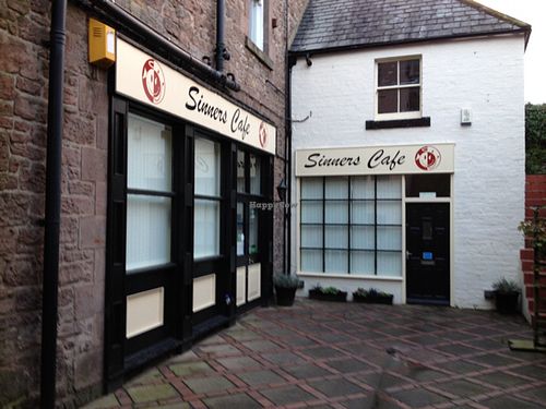 Main Courtyard at Sinners Cafe in Berwick Upon Tweed