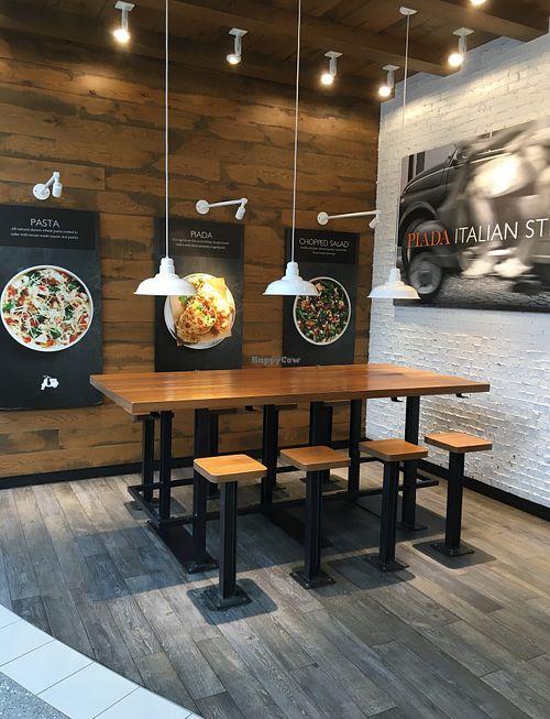 Piada’s side dining nook. at Piada Italian Street Food - MoA in Bloomington