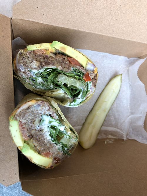 Vegan Twilight Zone Wrap  at Erie Food Co-op in Erie