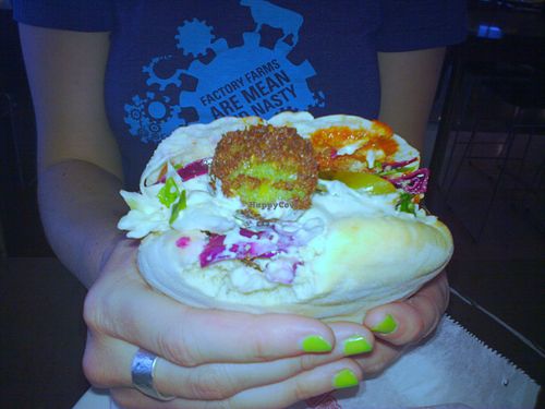 Falafel pita at Yummba in Kensington