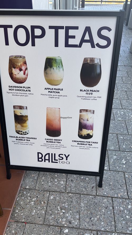 Other drinks I wanted to try!  at Ballsy Tea in North Sydney
