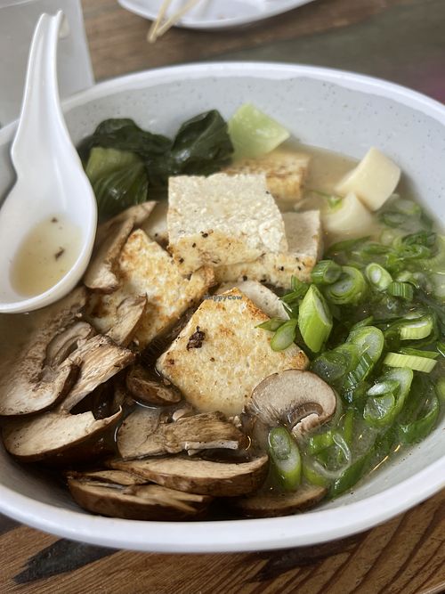 They no longer use Raman with eggs so you can have vegan Raman   at Big Hammock Brewery & Bites in Ocala