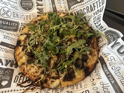 Vegan great white pizza - so good!   at Mode Brewing & Kitchen in Orangevale