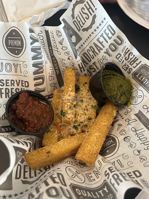 Vegan polenta fries   at Mode Brewing & Kitchen in Orangevale