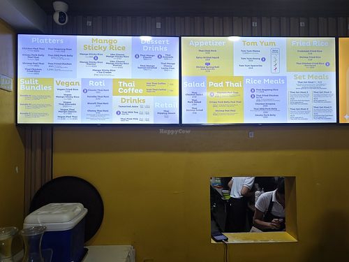 menu at Thai Mango in Quezon City
