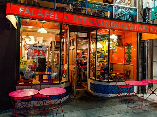 Outside of Razan's Organic Kitchen at Razan's Organic Kitchen in Berkeley