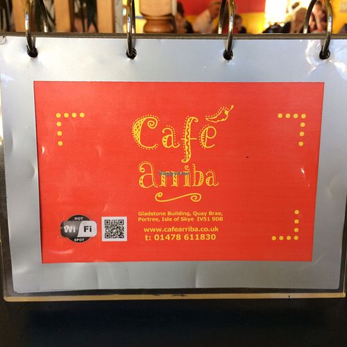 details: wifi is cafearriba01 at Cafe Arriba in Isle Of Skye