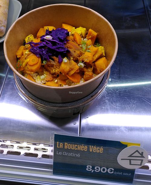 Vegan plate (curry) at La Bouchée Végé in Paris