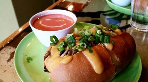 Sandwich and soup at The Angry Baker - Olde Towne East in Columbus