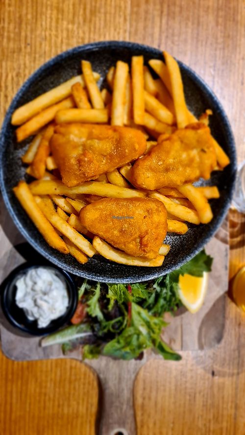 Fish and chips at Cornish Arms in Brunswick