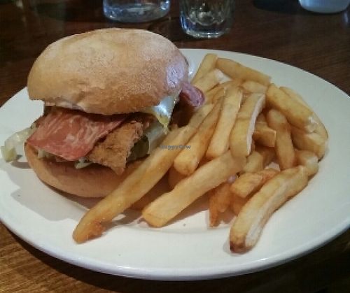 vegan chick'n burger  at Cornish Arms in Brunswick