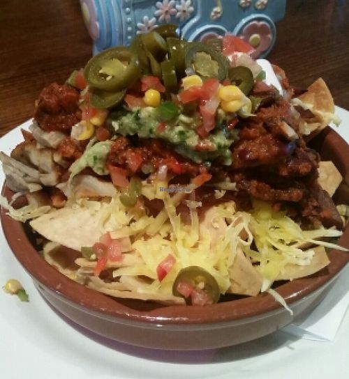 vegan nachos.  at Cornish Arms in Brunswick