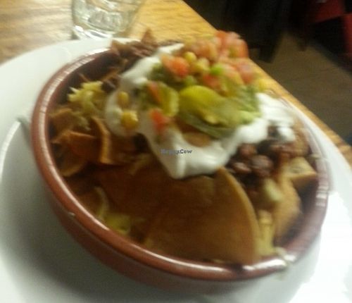 Vegan nachos at Cornish Arms in Brunswick