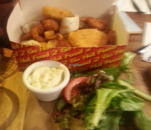 Vegan fisherman's basket at Cornish Arms in Brunswick