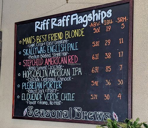 Some of their beers on tap at Riff Raff Brewing Company in Pagosa Springs