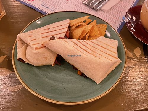 Vegan burrito - Muro Lounge, Hexham  at Muro Lounge in Hexham