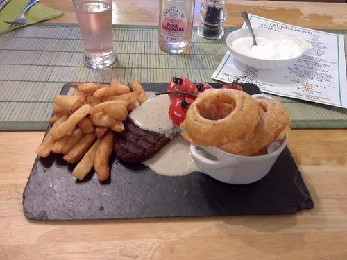 Homemade Seitan Steak at Samphire Brasserie in Plymouth