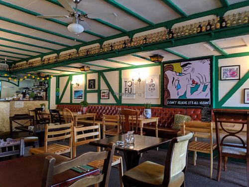 interior at Samphire Brasserie in Plymouth