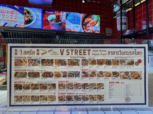 Menu  at V Street - Emsphere in Bangkok